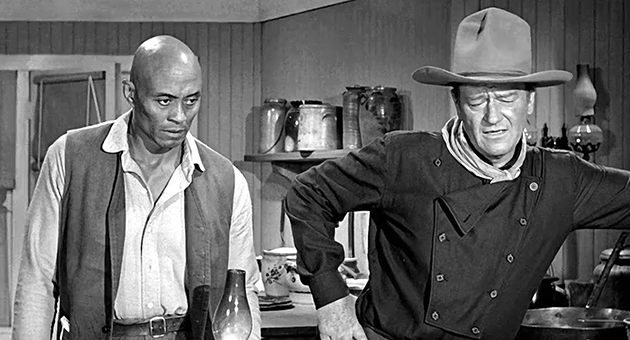 the man who shot liberty valance woody strode and wayne